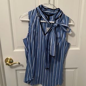 WHBM sleeveless cotton blouse